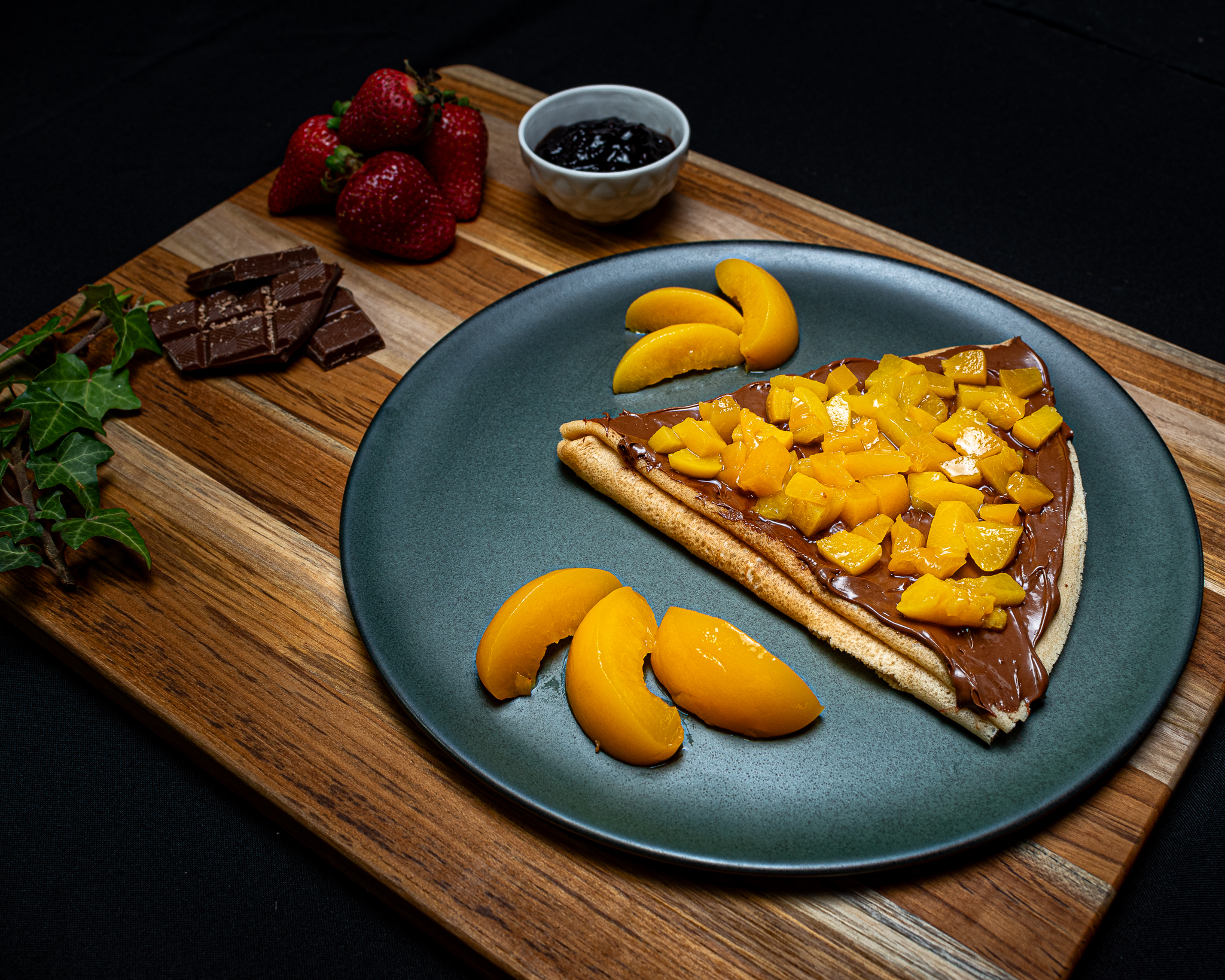 Crepa de Nutella con Durazno